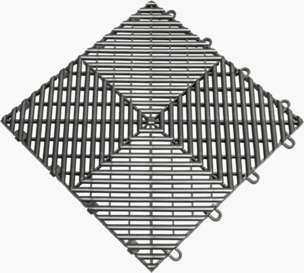 Perforated Garage Floor Tiles -Drain - 12 x 12 in